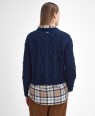 Pull femme en maille torsadée Elisha Barbour