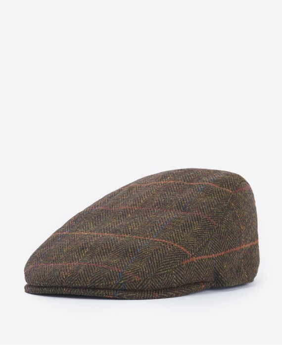 Casquette plate pour homme en laine Cheviot Barbour