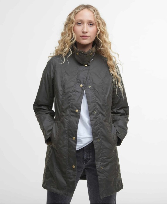 Manteau huilé femme Belsay Barbour