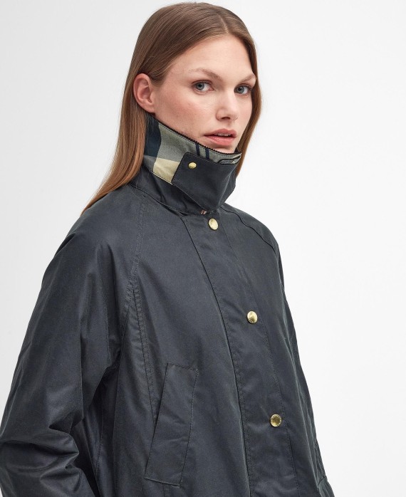 Veste huilée Barbour femme Long Beadnell