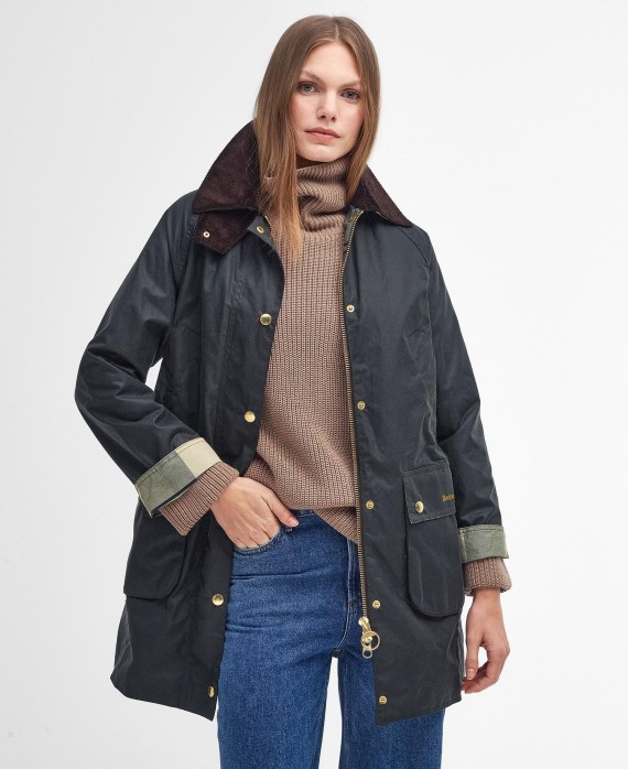 Veste huilée Barbour femme Long Beadnell