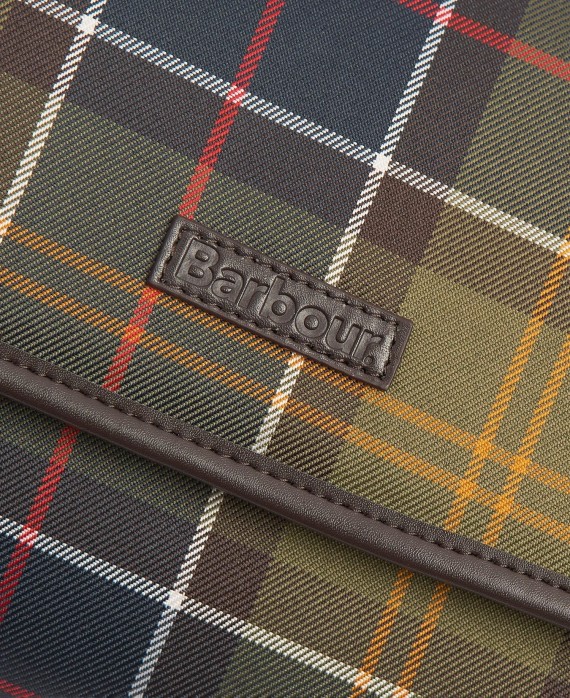 trousse de toilette tartan à suspendre