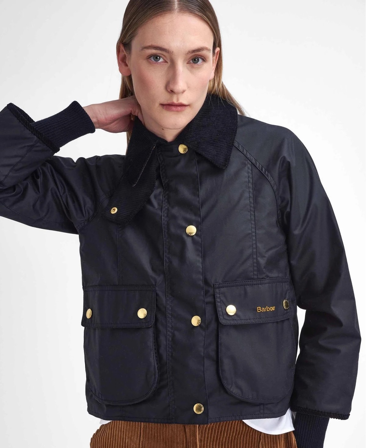 Veste huilée femme Cropped Beadnell Barbour