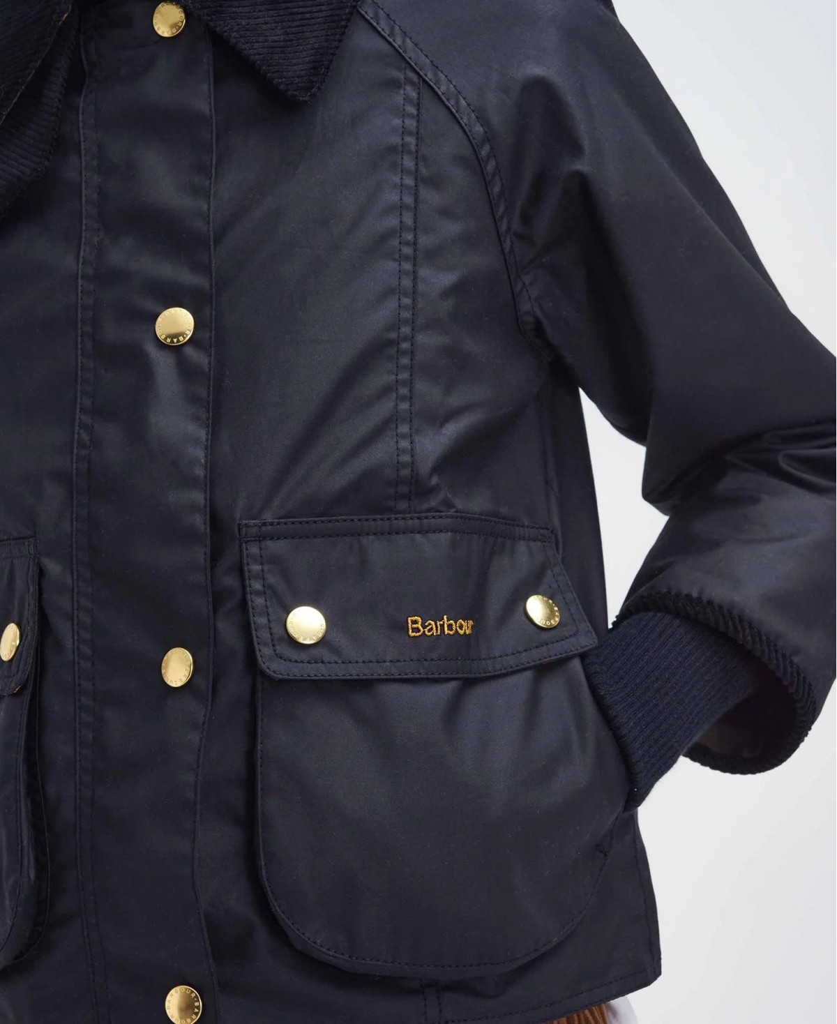 Veste huilée femme Cropped Beadnell Barbour