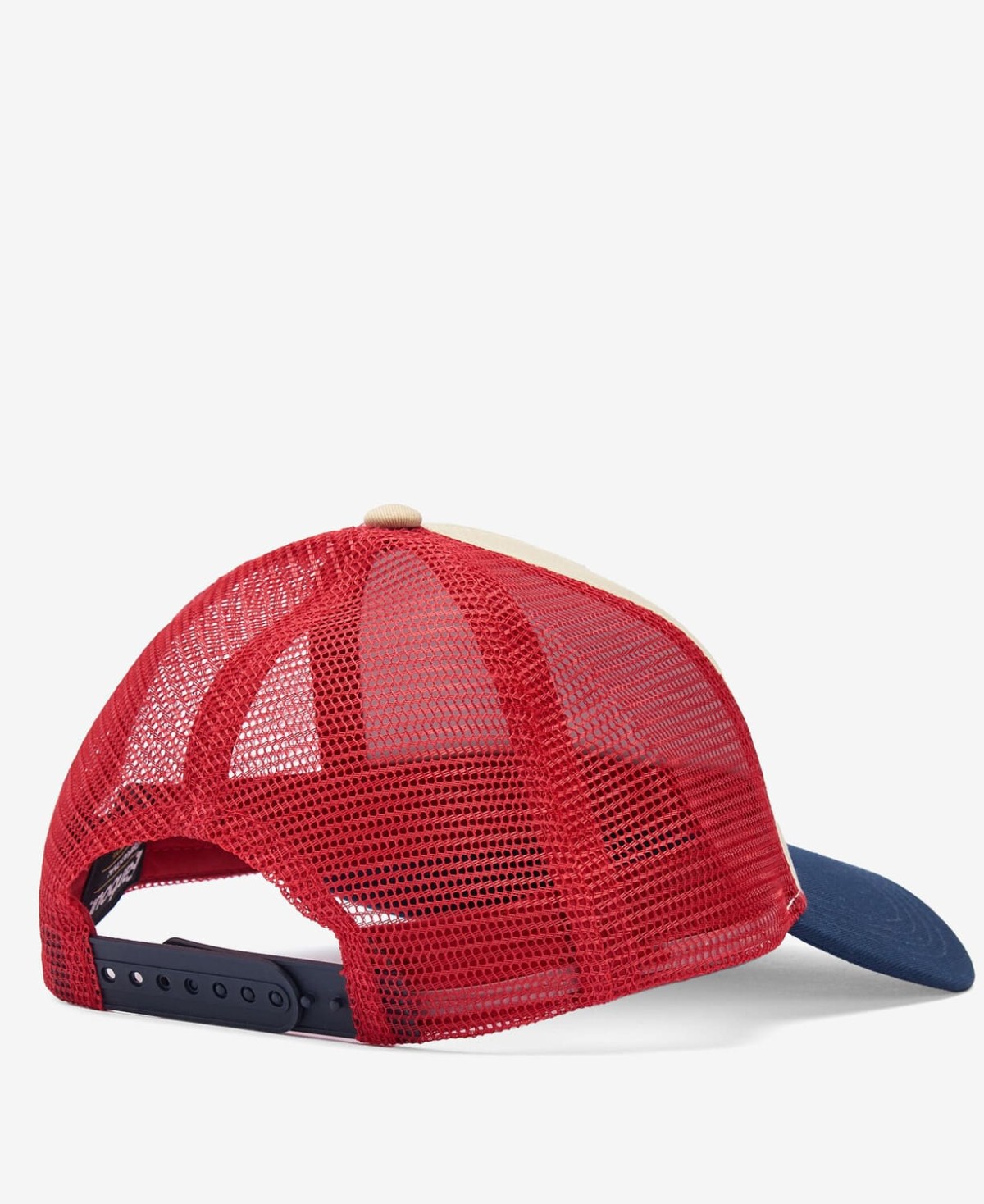 Casquette steve mcqueen trucker barbour navy red stone bleu blanc rouge