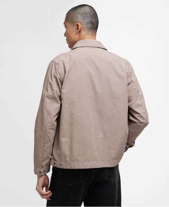 Veste en coton workers casual barbour international steve mcqueen beige timberwolf