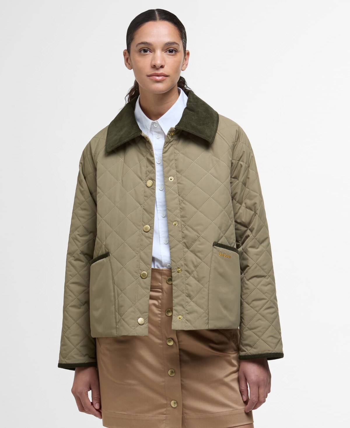 Veste matelassée femme anise barbour vert kaki dusky green