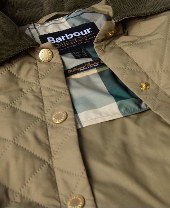 Veste matelassée femme anise barbour vert kaki dusky green