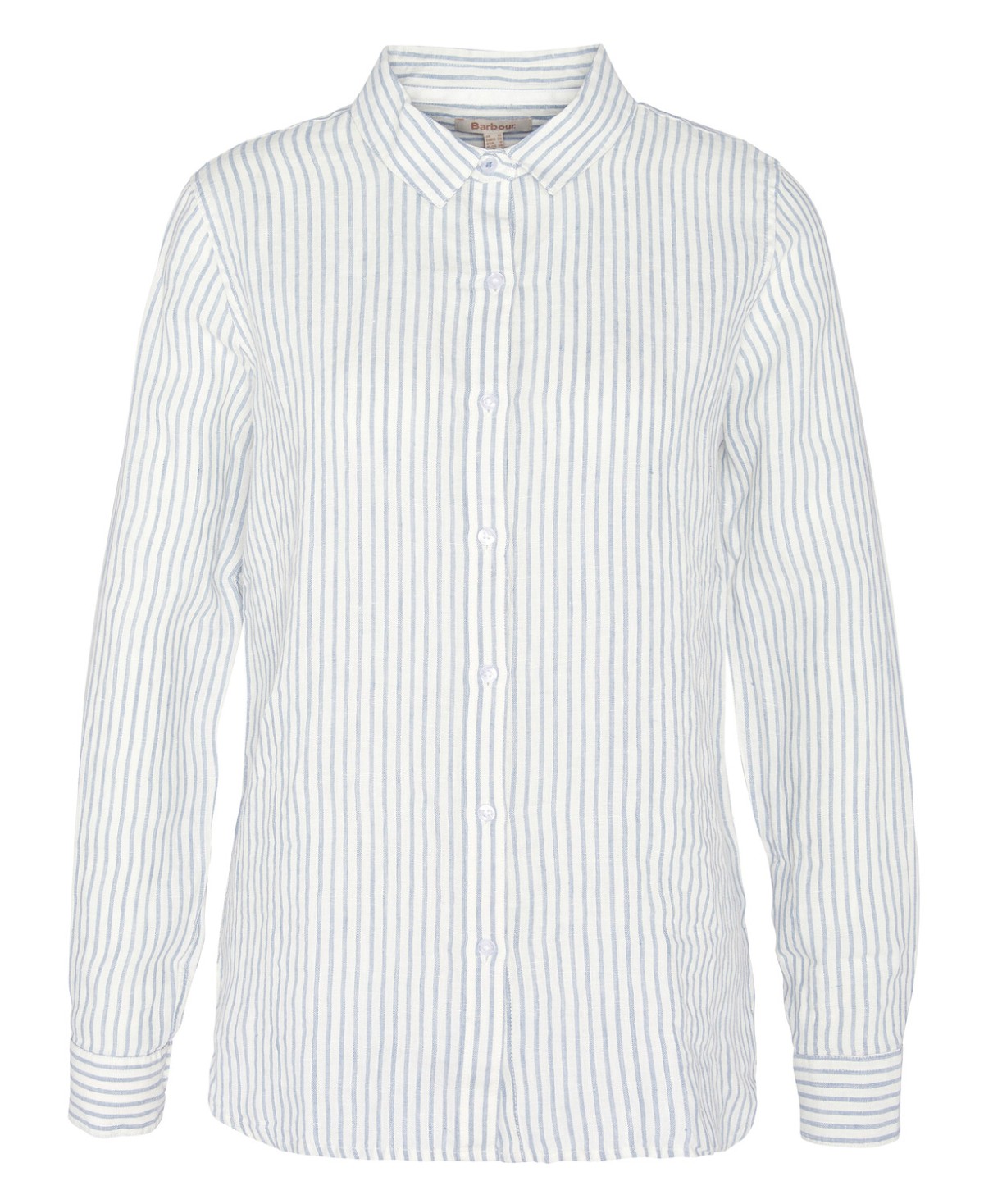 Chemise femme marine shirt barbour chambray striped rayée bleue et blanche