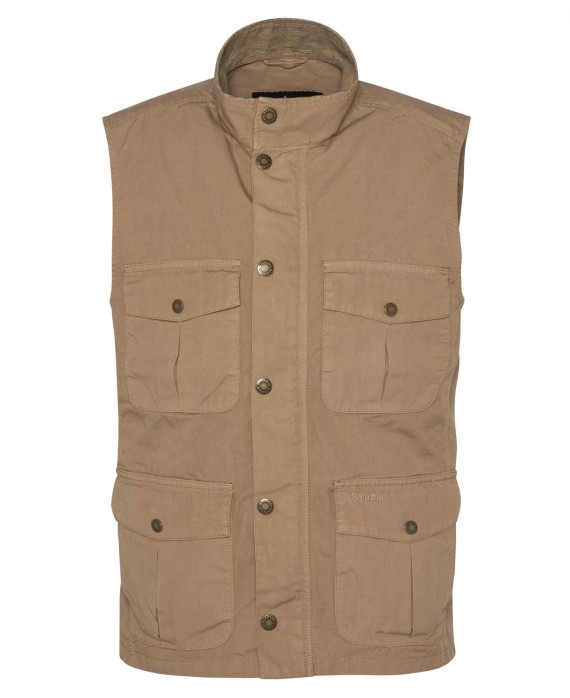 Gilet coton corbridge casual barbour beige