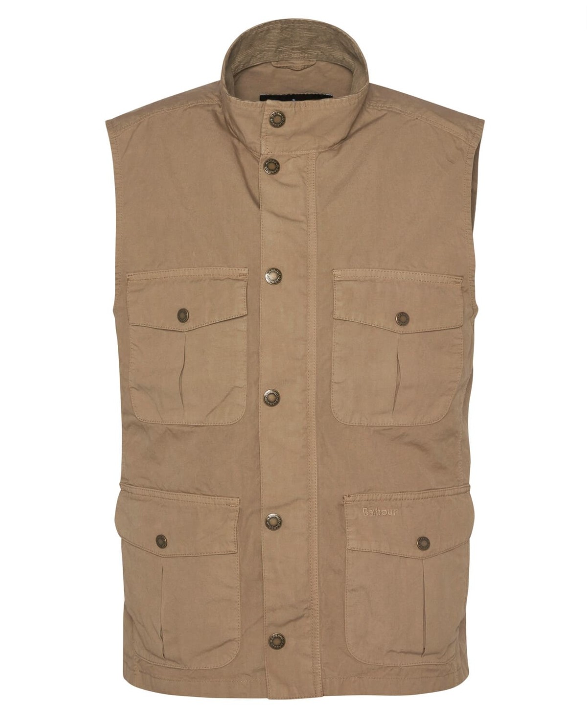 Gilet coton corbridge casual barbour beige