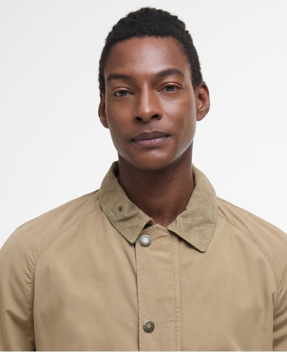 Veste en coton homme ogston casual barbour beige