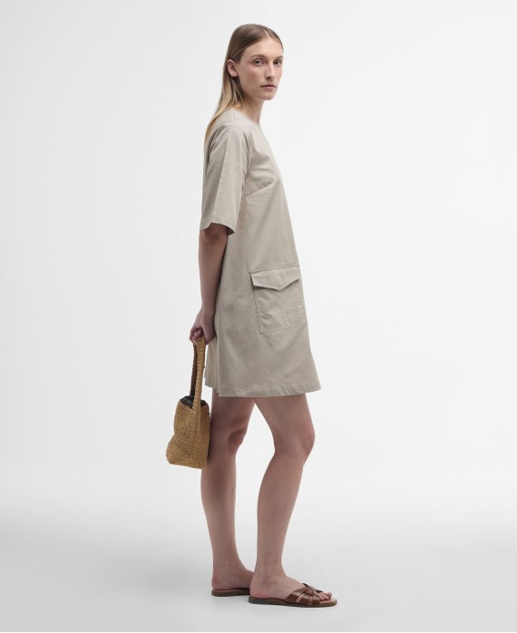 Robe  femme luna mini barbour beige creme