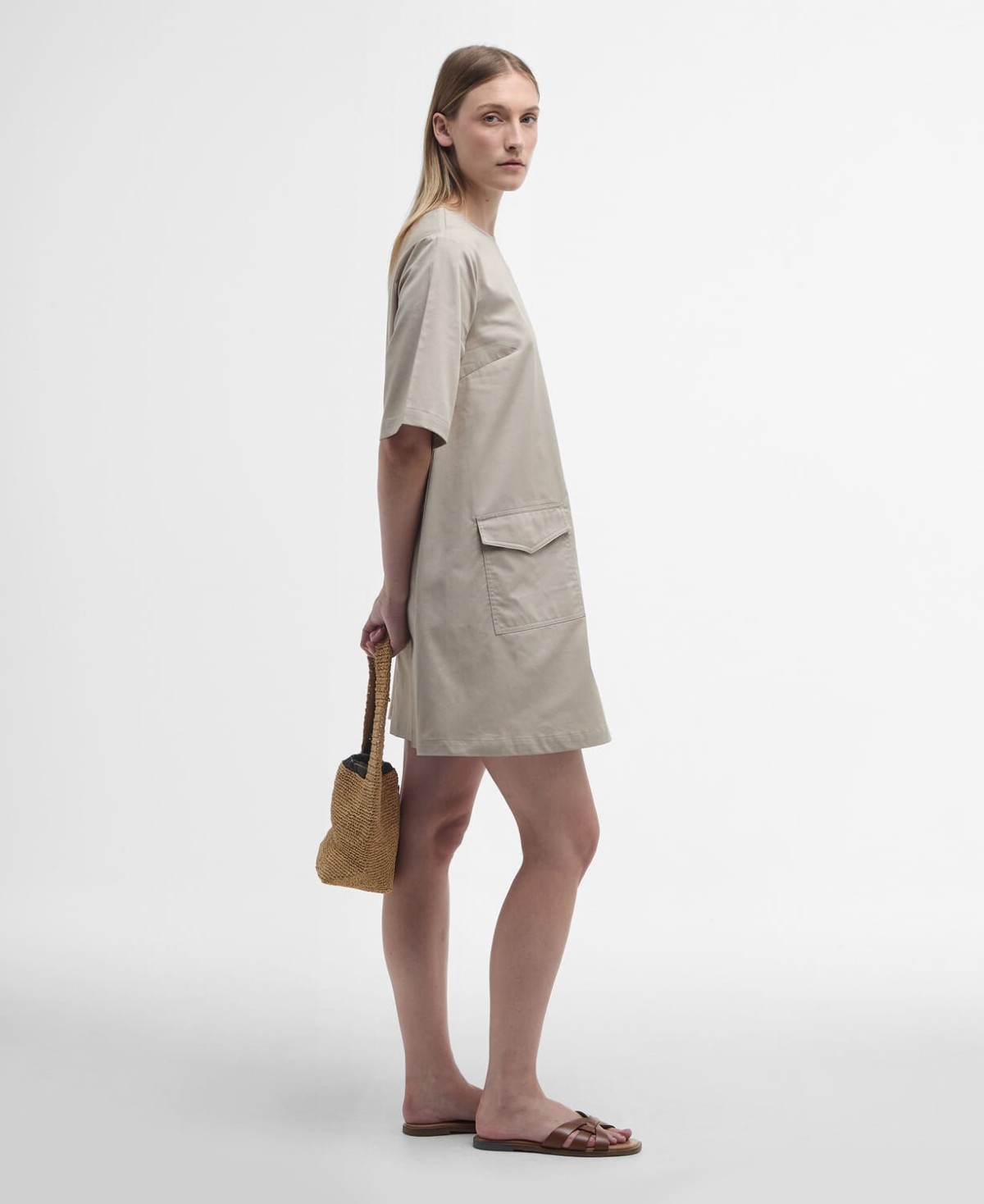 Robe  femme luna mini barbour beige creme