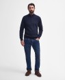 Pull en coton cotton half zip barbour navy bleu marine