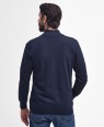 Pull en coton cotton half zip barbour navy bleu marine