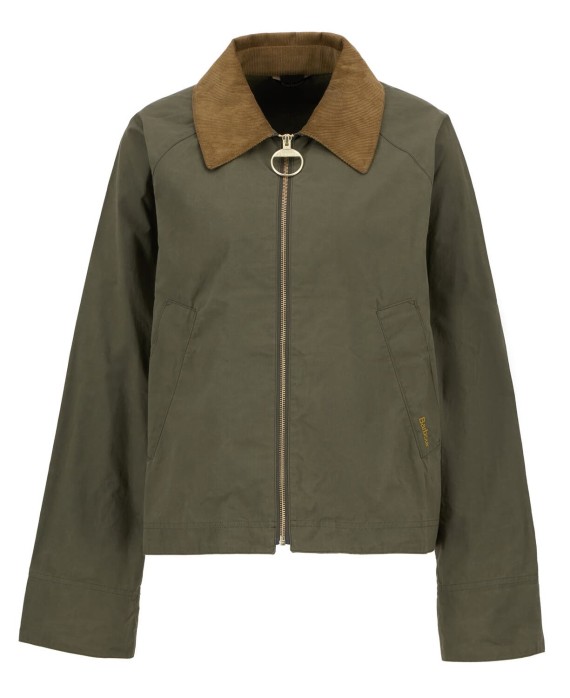 Veste imperméable catlin showerproof barbour vert kaki dusky green