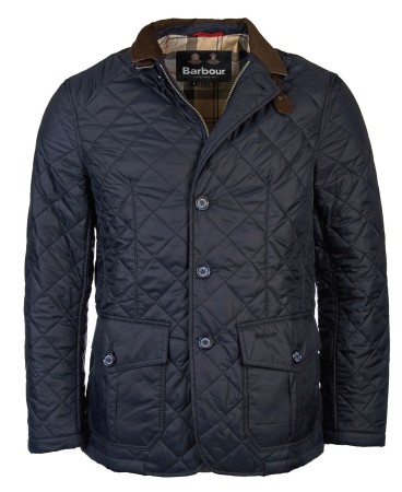 Veste matelassée homme quilted sander barbour navy bleu marine