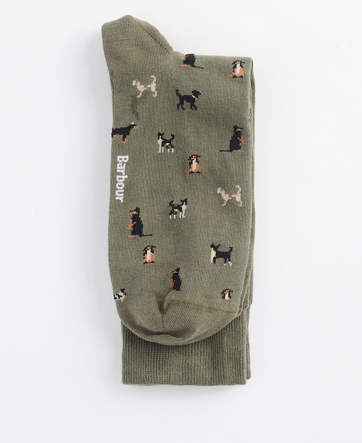 Chaussettes chiens mavin barbour vert kaki olive