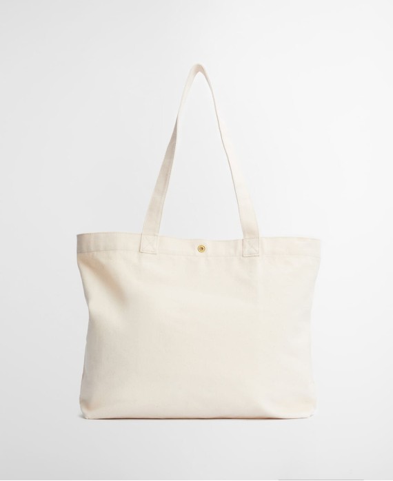 Sac tote bag logo barbour blanc vert white green