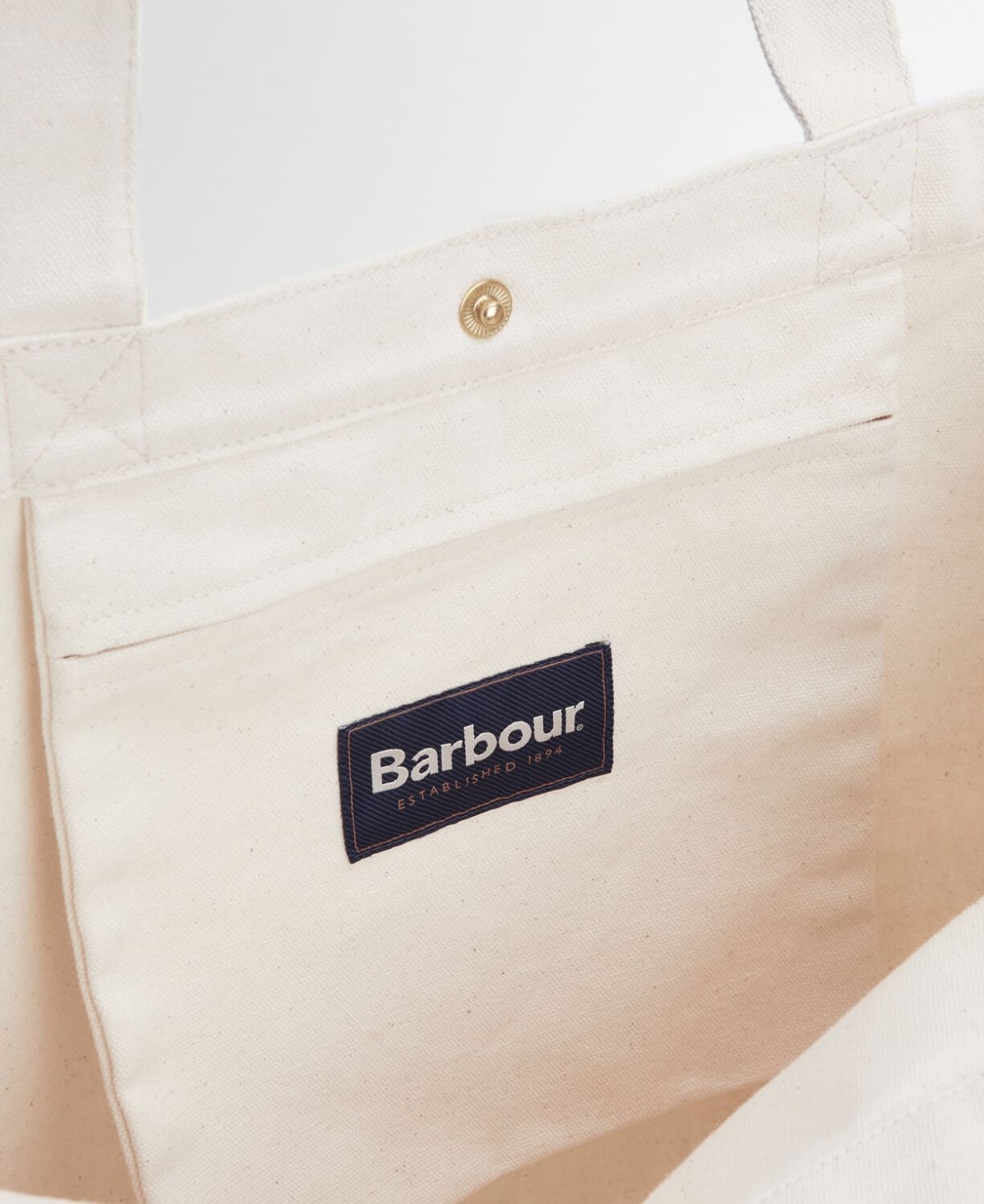 Sac tote bag logo barbour blanc vert white green