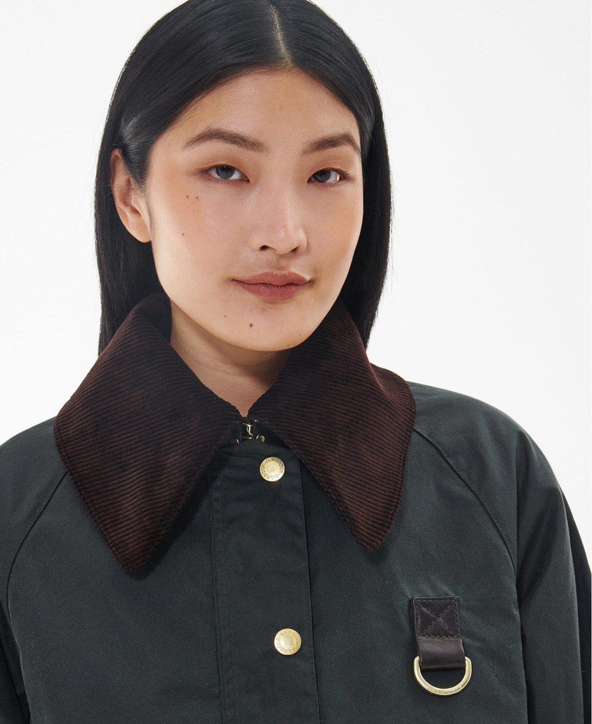 Veste courte coton huilé femme catton spey sage