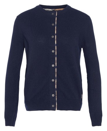 Cardigan femme bleu marine barbour pendle