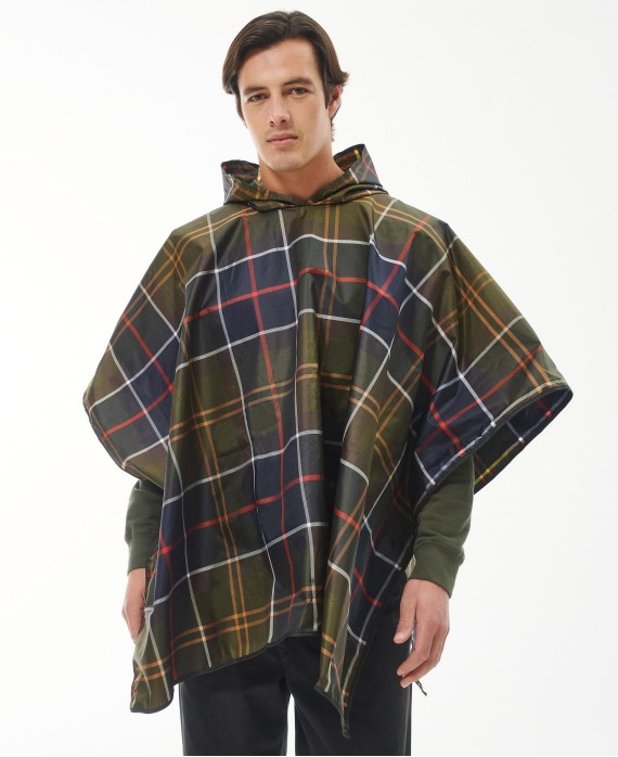 Poncho en tartan imperméable Barbour