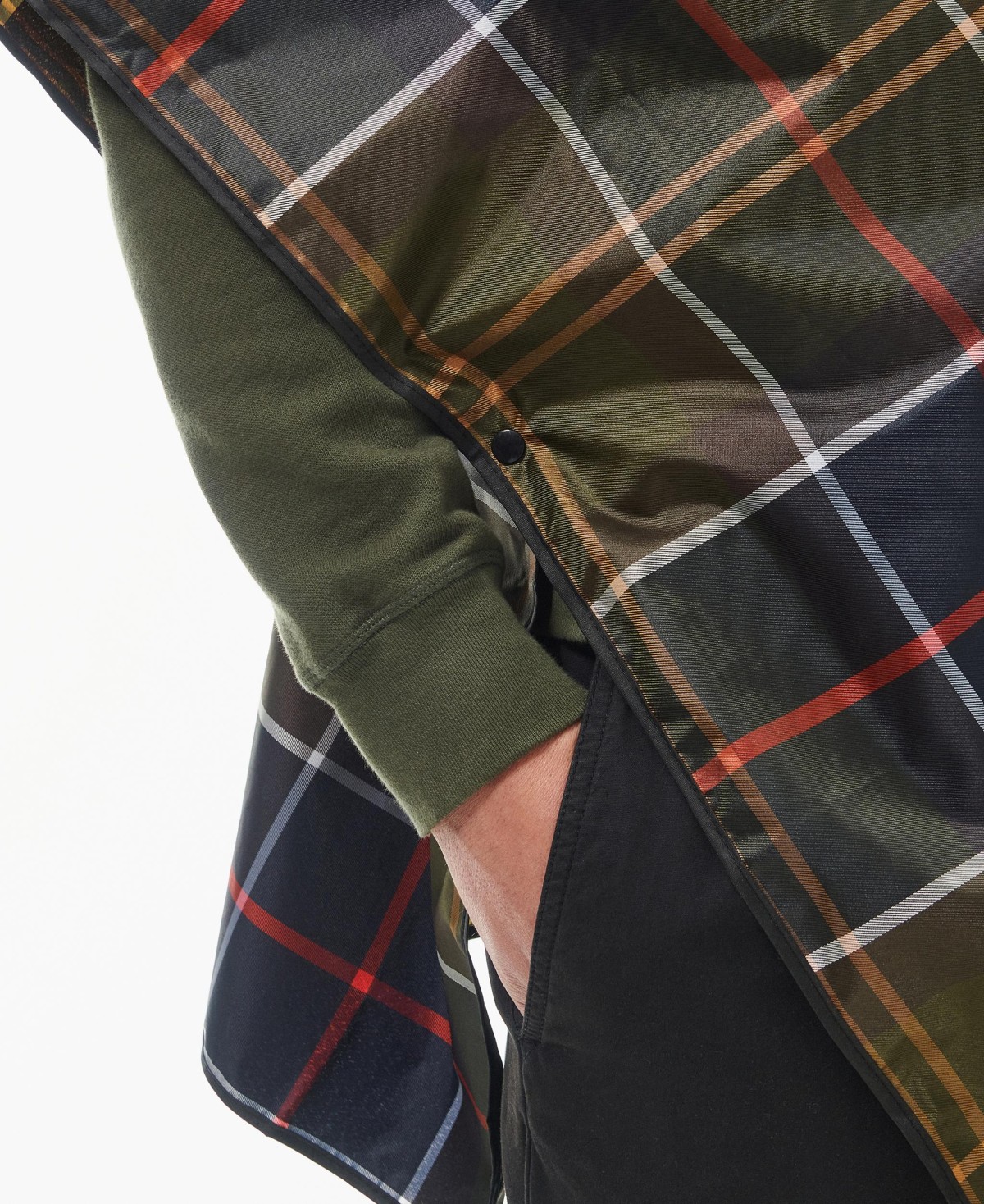 Poncho en tartan imperméable Barbour