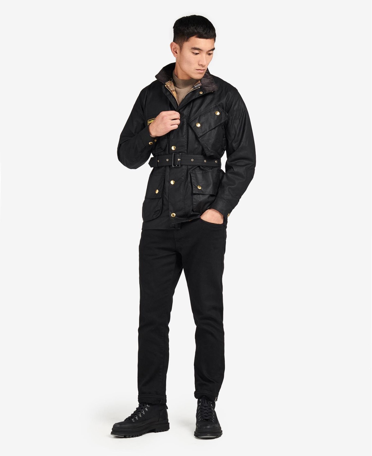 Veste huilée homme moto Original Barbour International