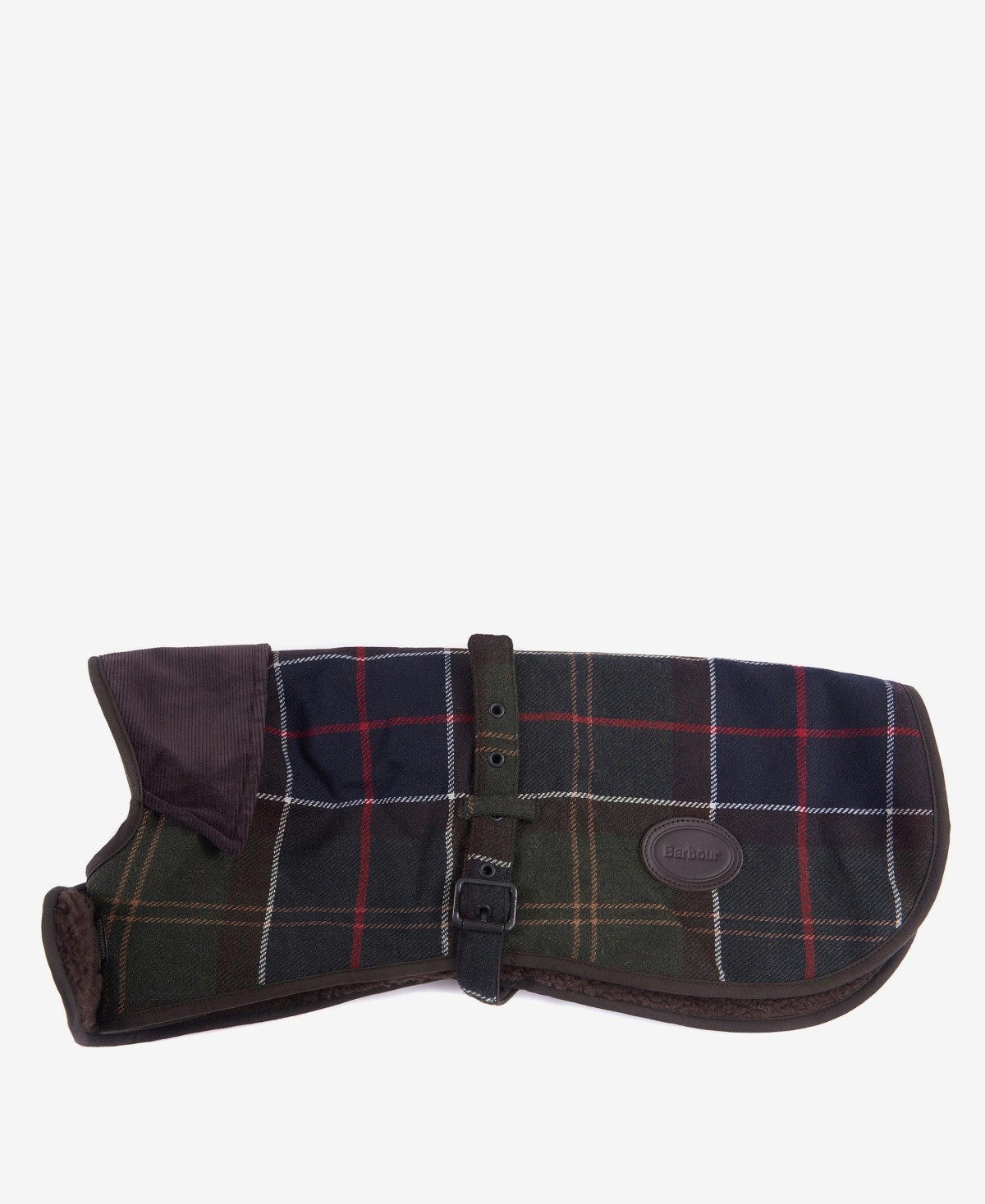 Manteau chien en laine tartan Barbour