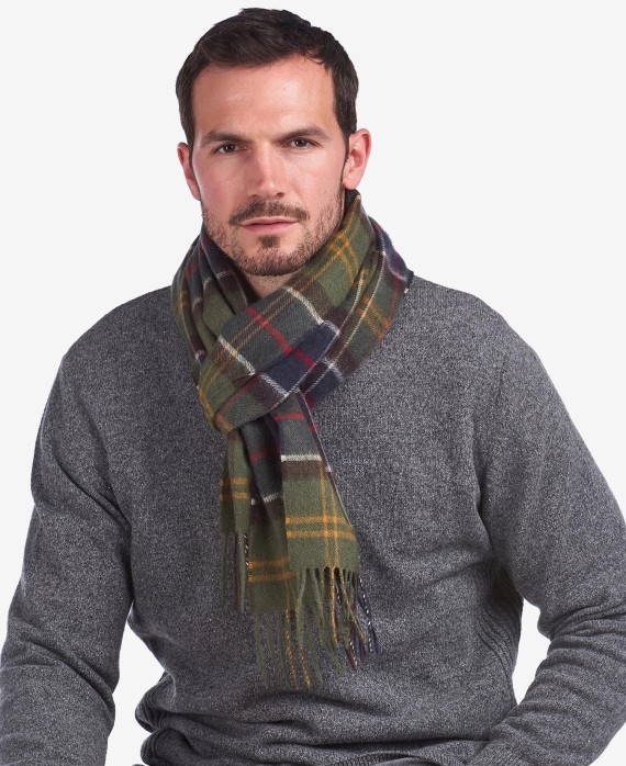 Echarpe en laine et cachemire homme femme Barbour