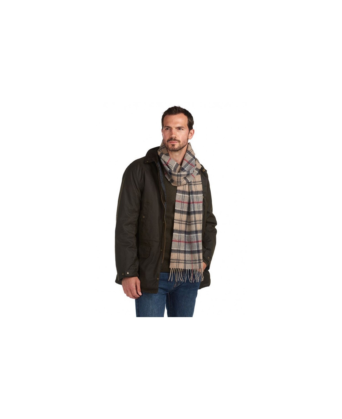 Echarpe en laine et cachemire homme femme Barbour