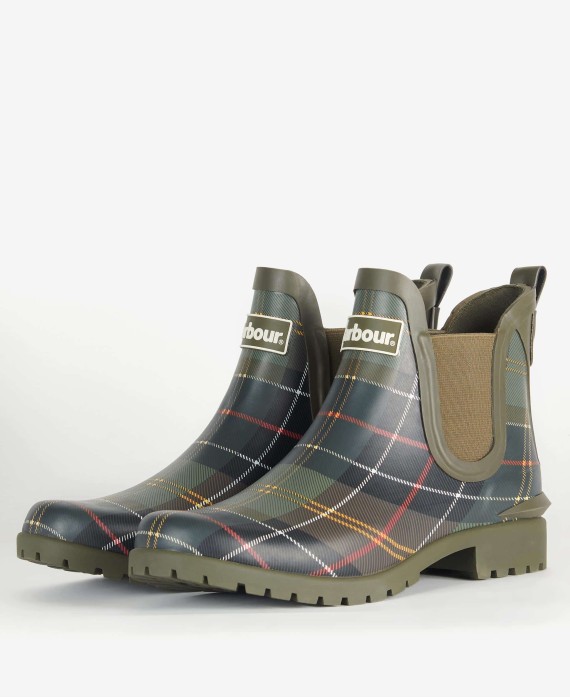 Bottines tartan femme Wilton Barbour