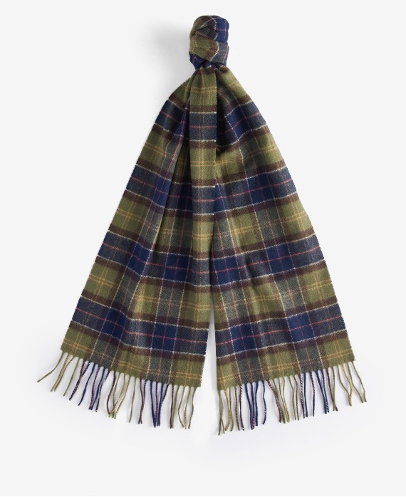 Echarpe en laine d'agneau tartan Barbour