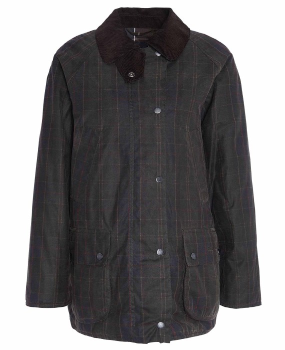 Veste huilée femme Tartan Ashby Barbour