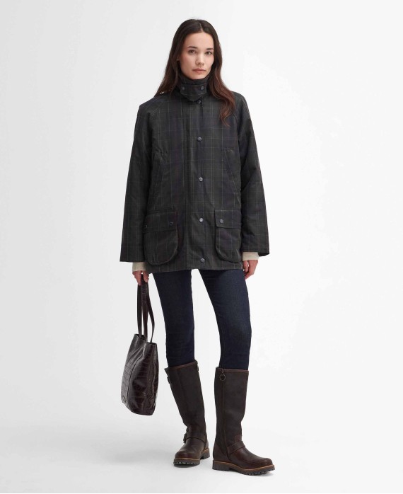 Veste huilée femme Tartan Ashby Barbour