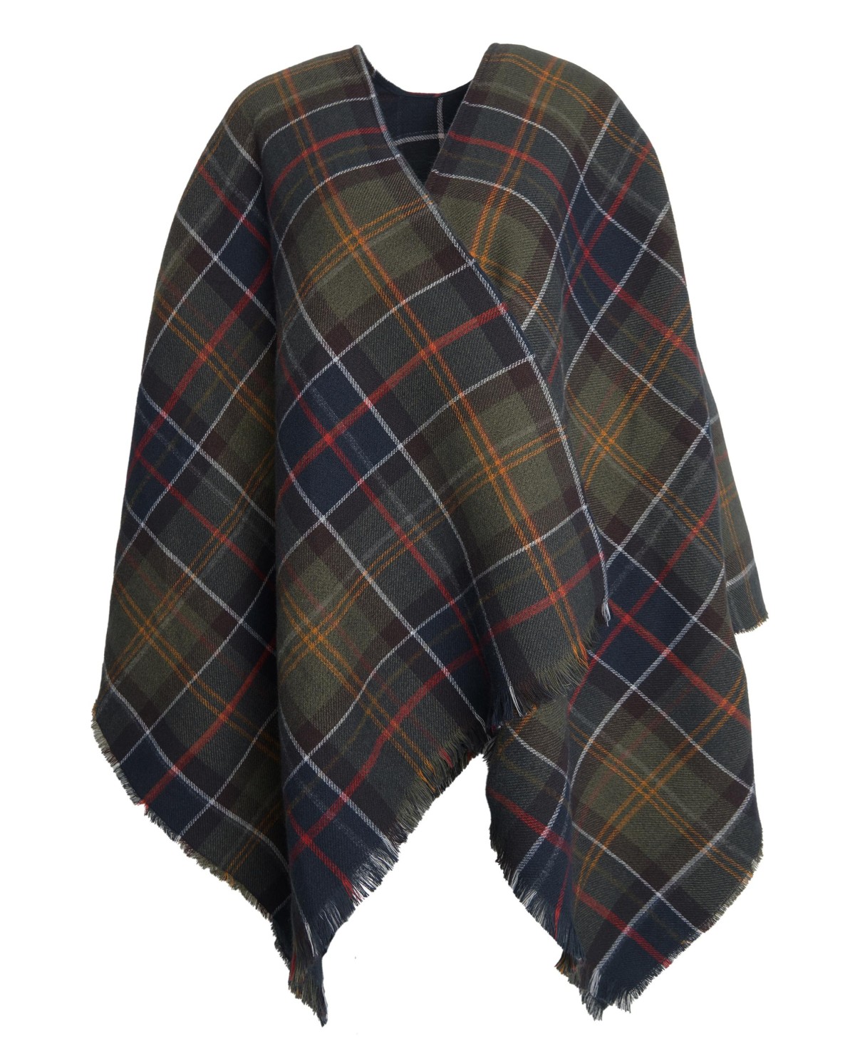 Poncho étole en tartan Montieth Barbour