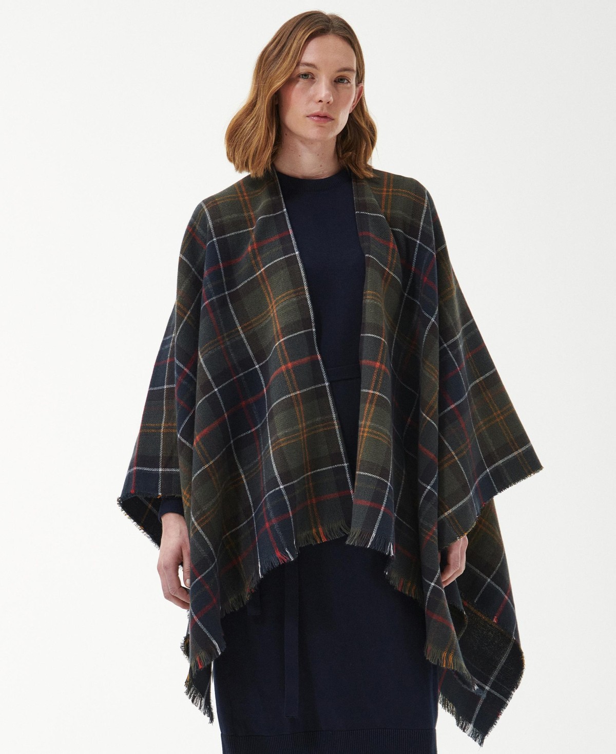 Poncho étole en tartan Montieth Barbour