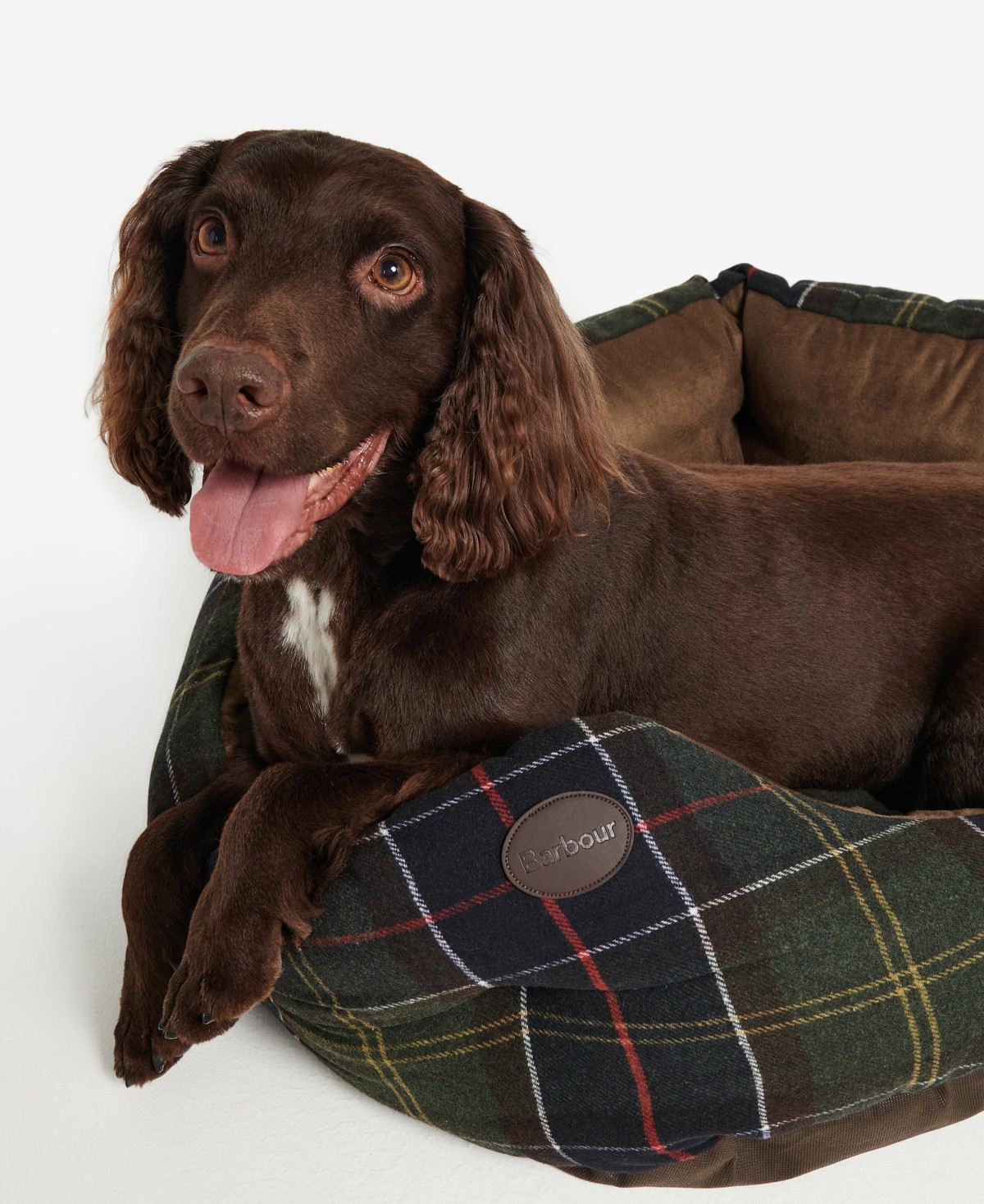 Panier pour chien en tartan 30in Barbour