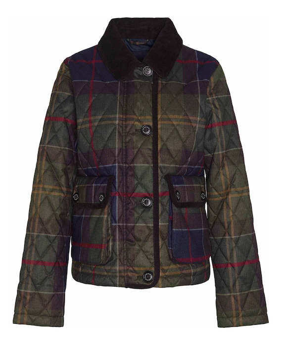 Veste matelassée femme en tartan Loudon Barbour