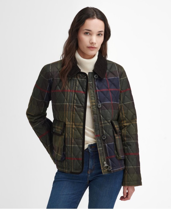 Veste matelassée femme en tartan Loudon Barbour