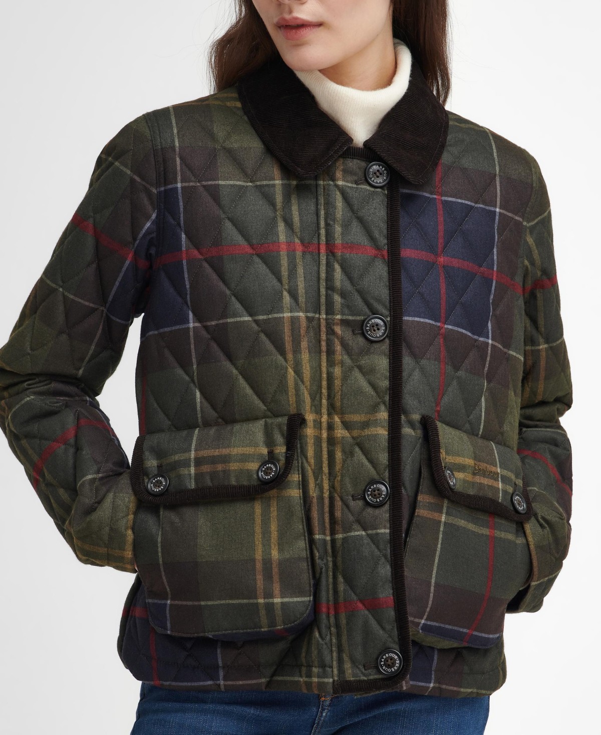 Veste matelassée femme en tartan Loudon Barbour