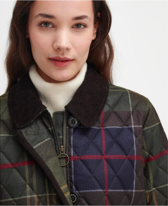 Veste matelassée femme en tartan Loudon Barbour