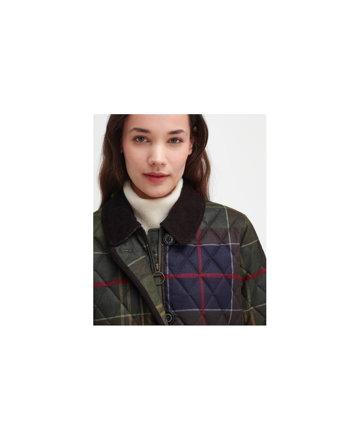 Veste matelassée femme en tartan Loudon Barbour