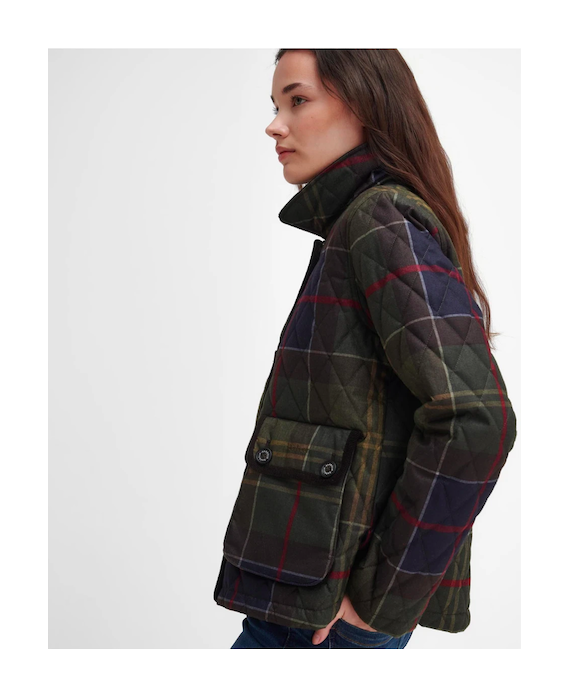 Veste matelassée femme en tartan Loudon Barbour