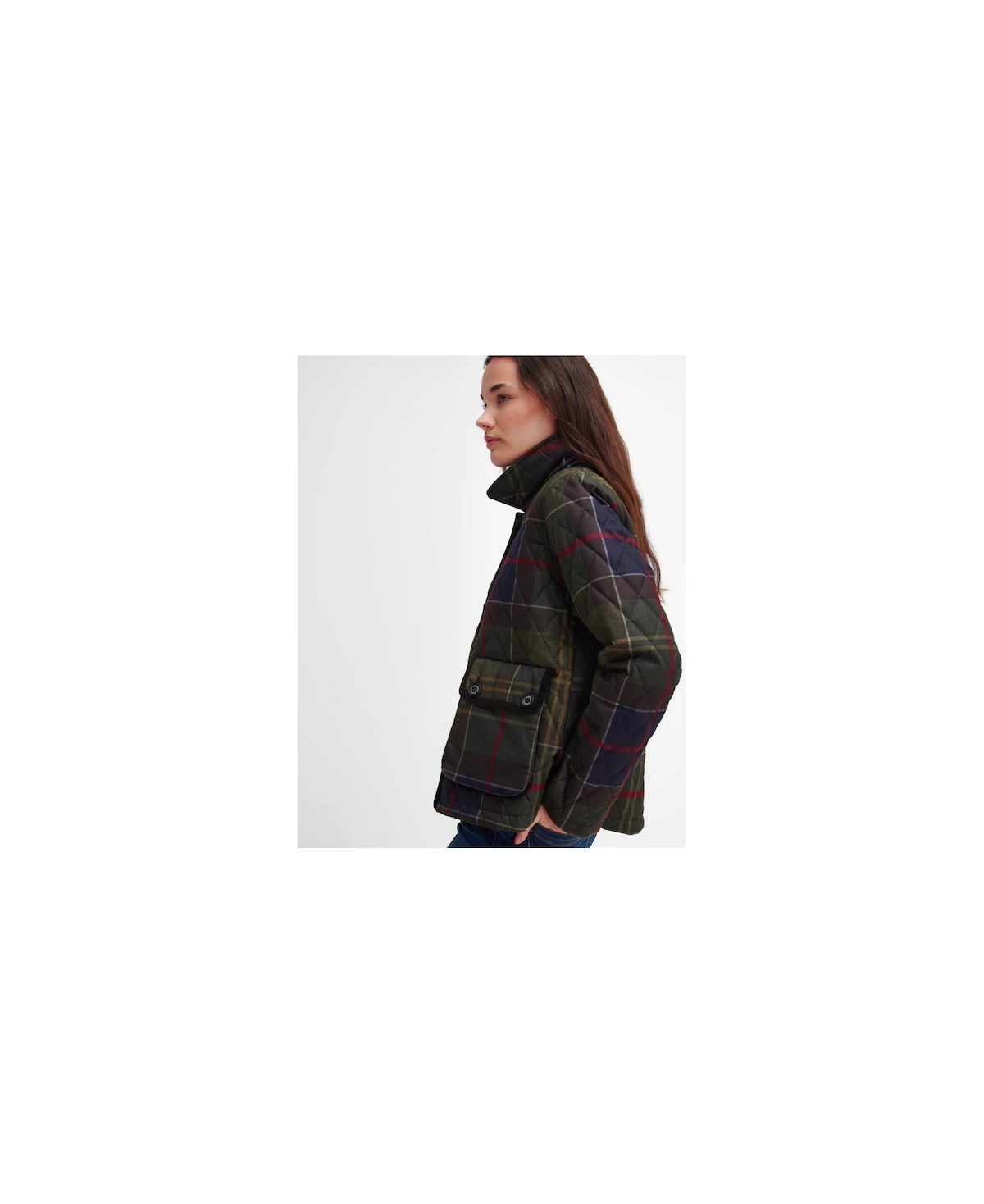 Veste matelassée femme en tartan Loudon Barbour