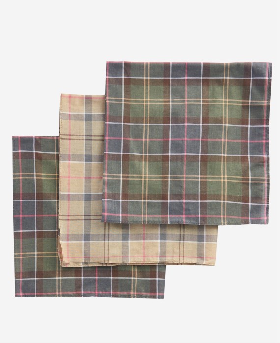 Mouchoirs de poche en tartan Barbour