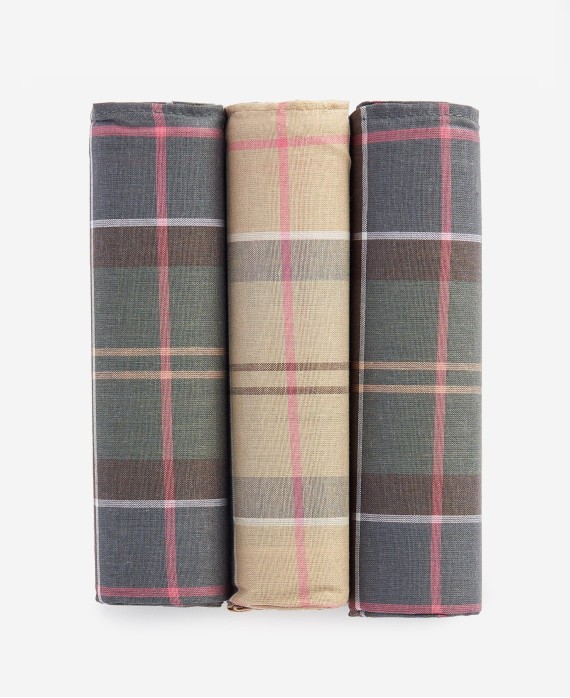 Mouchoirs de poche en tartan Barbour