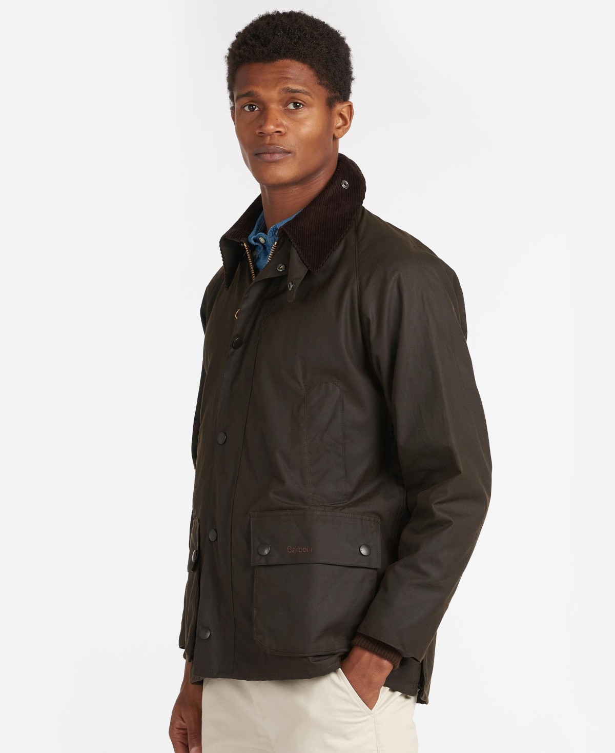 Veste barbour huilée homme sale